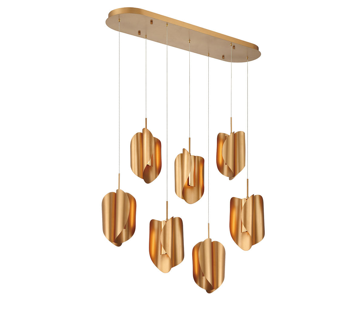 Portofino 7 Light Oval LED Chandelier