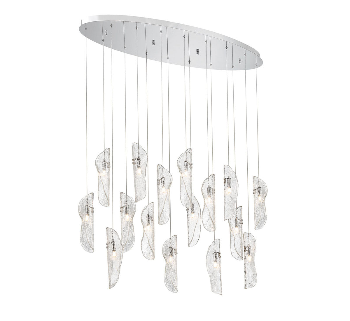 Sorrento 16 Light Oval LED Chandelier