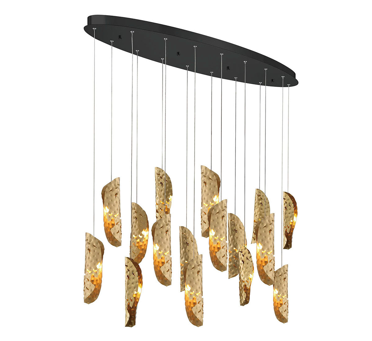 Sorrento 16 Light Oval LED Chandelier