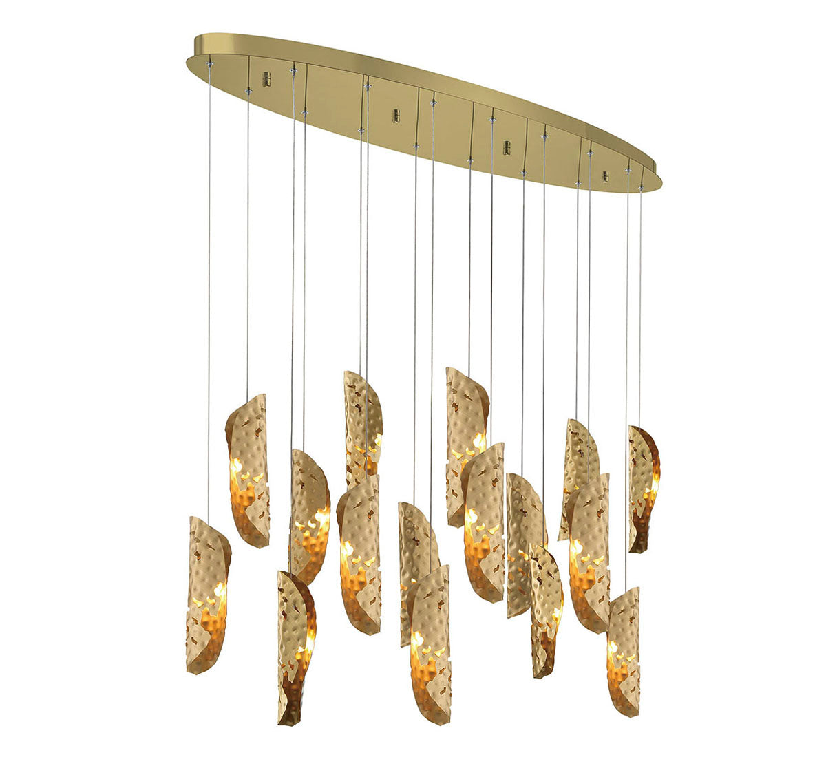Sorrento 16 Light Oval LED Chandelier