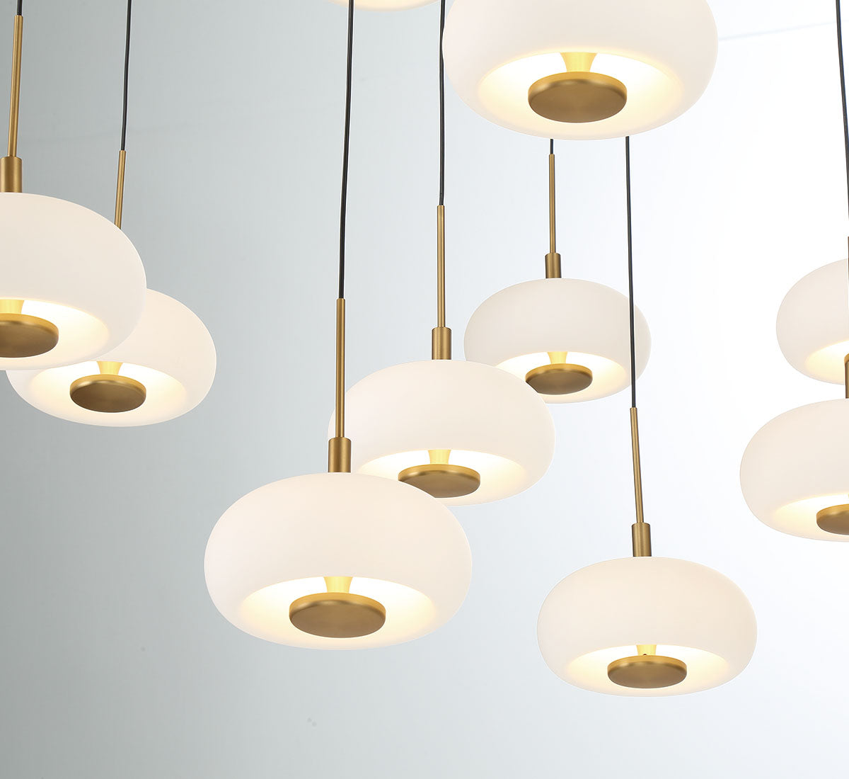 Adelfia 3 Light Round LED Pendant