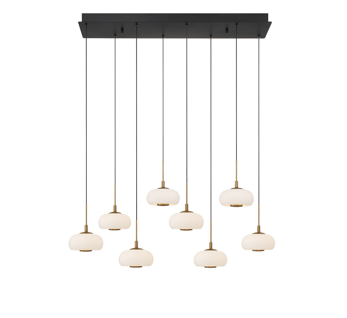 Adelfia 8 Light Rectangular LED Chandelier