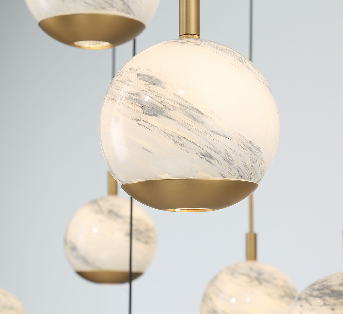 Baveno 9 Light Round LED Chandelier