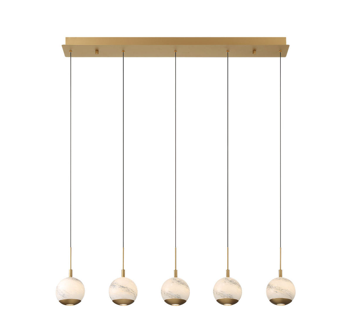Baveno 5 Light Linear LED Chandelier