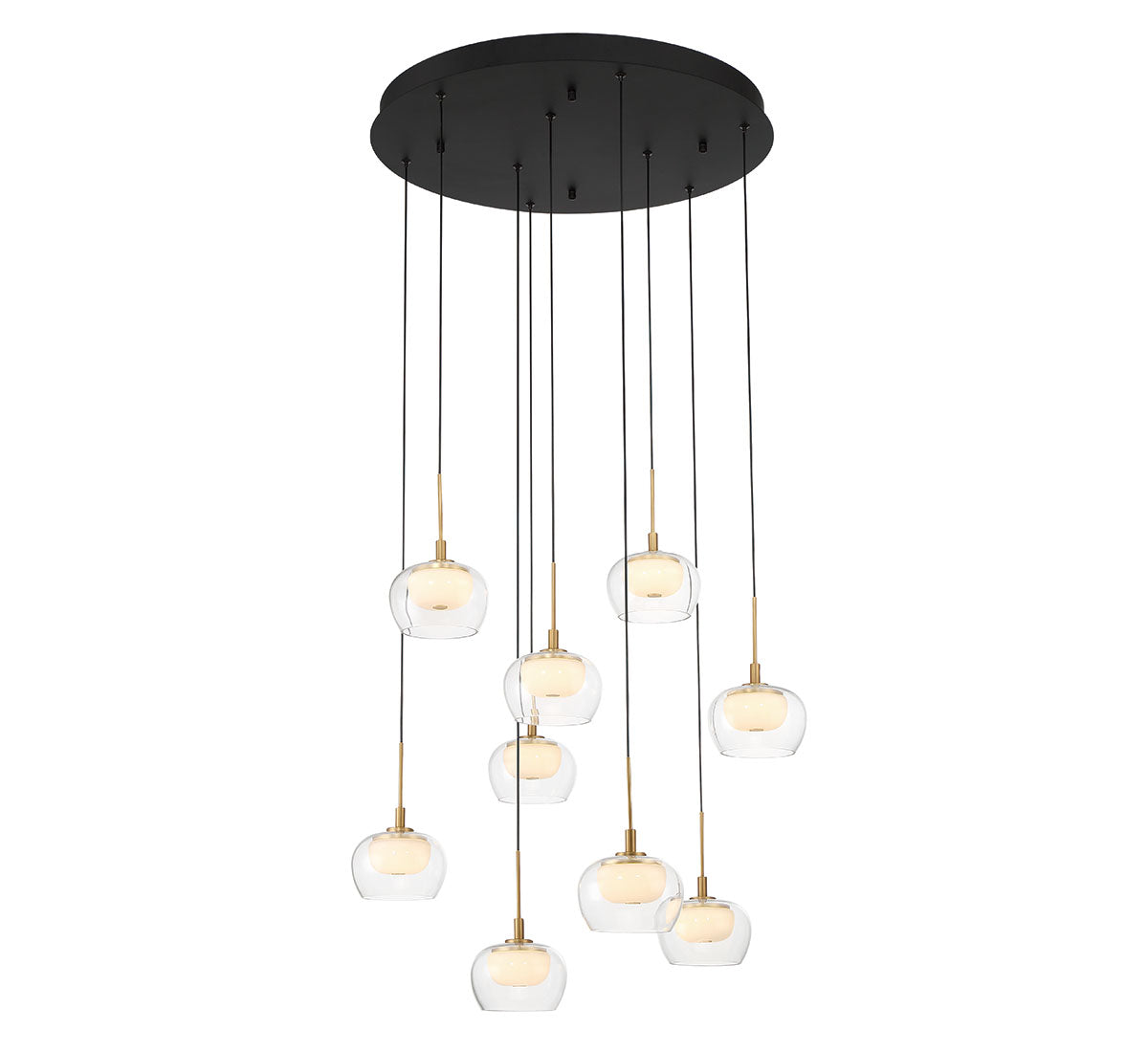 Manarola 9 Light Round LED Chandelier