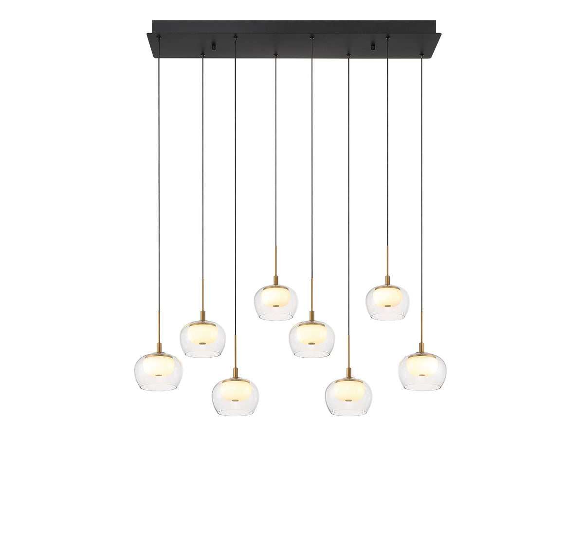 Manarola 8 Light Rectangular LED Chandelier