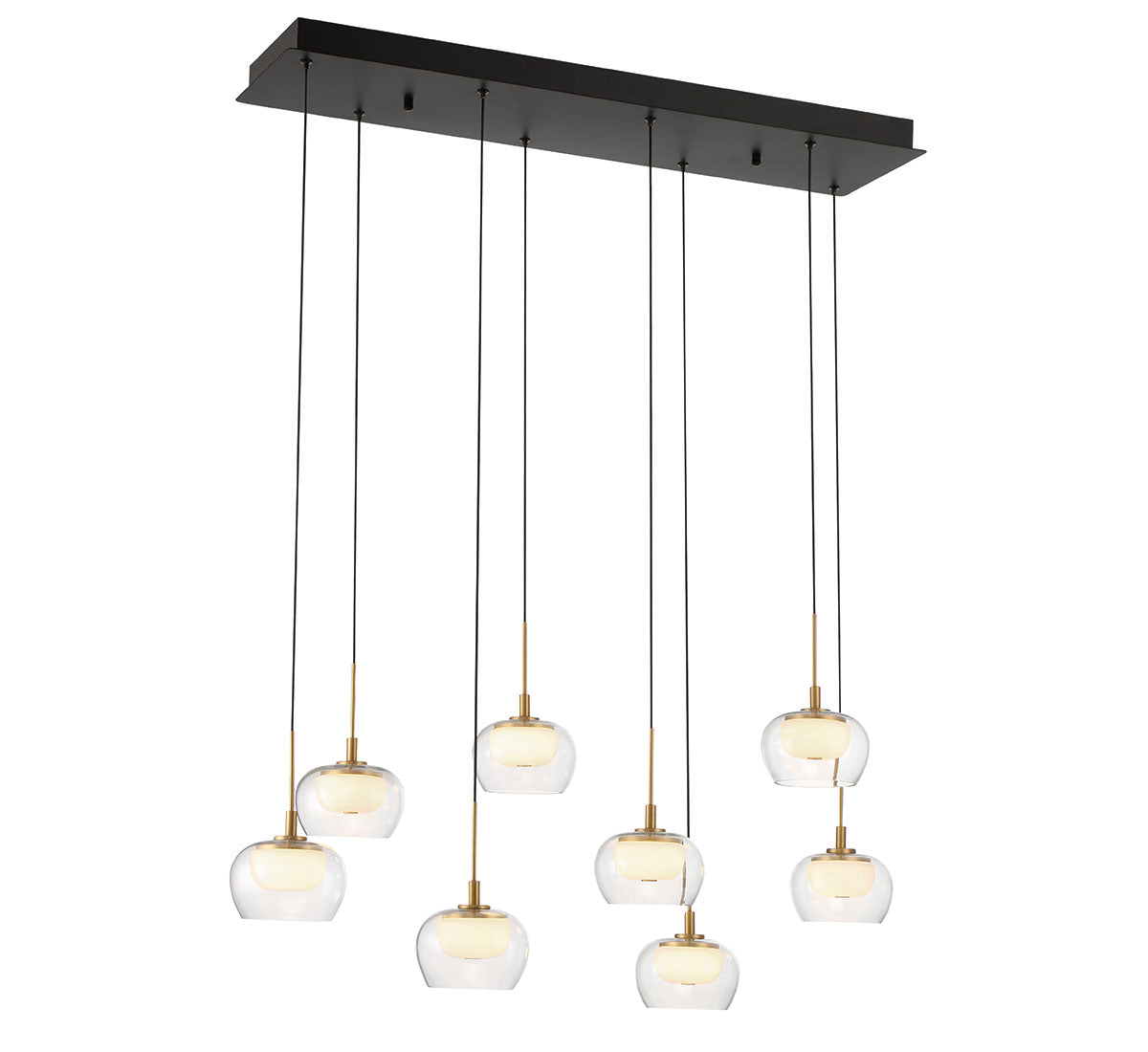 Manarola 8 Light Rectangular LED Chandelier