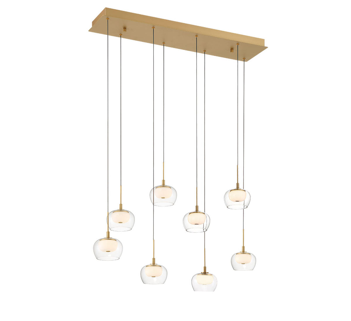 Manarola 8 Light Rectangular LED Chandelier
