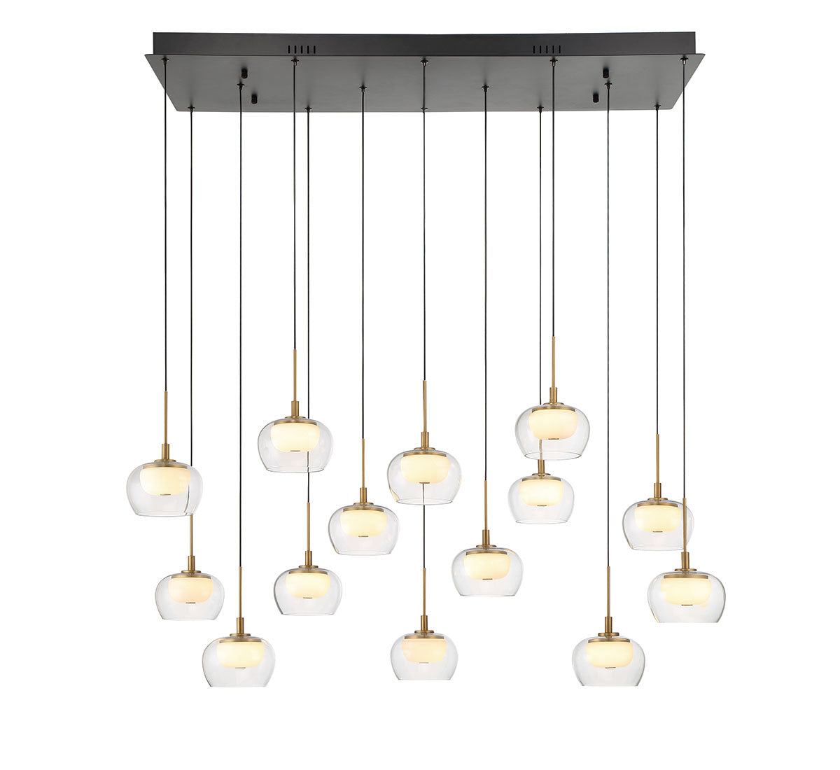 Manarola 14 Light Rectangular LED Chandelier
