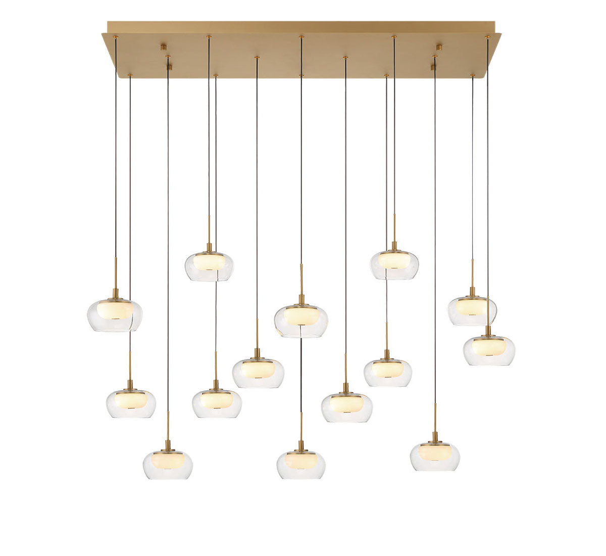 Manarola 14 Light Rectangular LED Chandelier