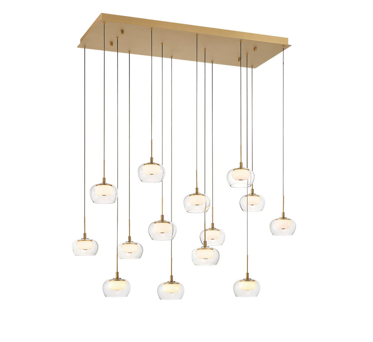 Manarola 14 Light Rectangular LED Chandelier