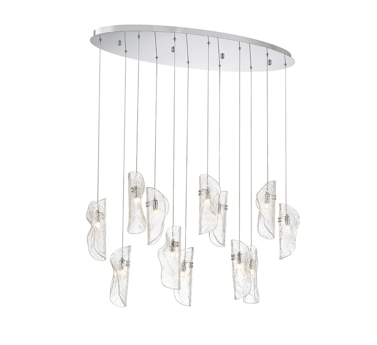 Sorrento 12 Light Oval LED Chandelier