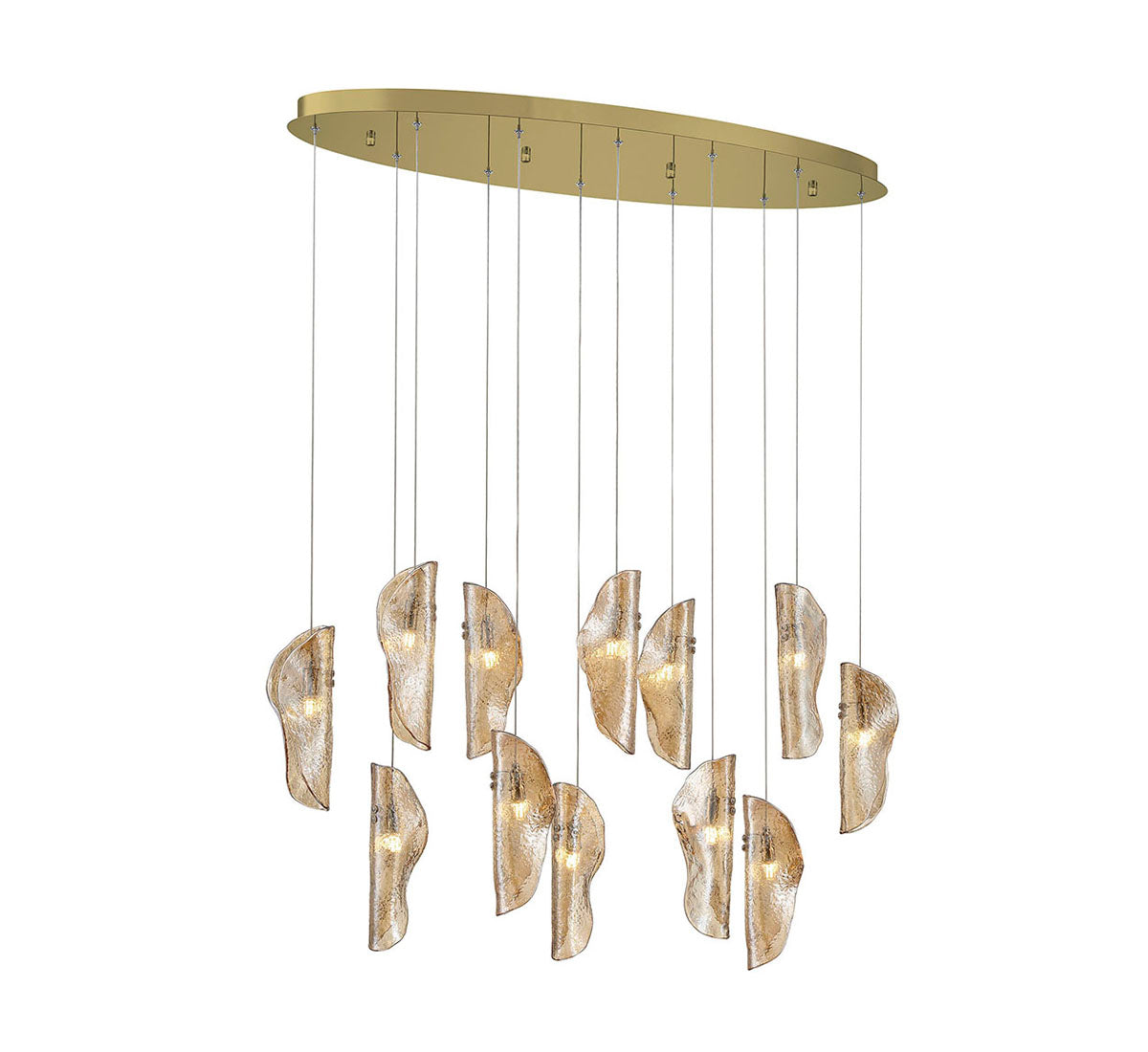 Sorrento 12 Light Oval LED Chandelier