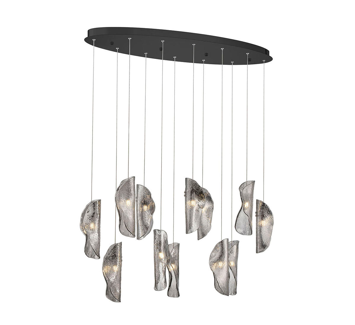 Sorrento 12 Light Oval LED Chandelier