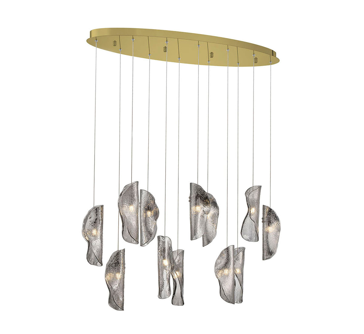 Sorrento 12 Light Oval LED Chandelier