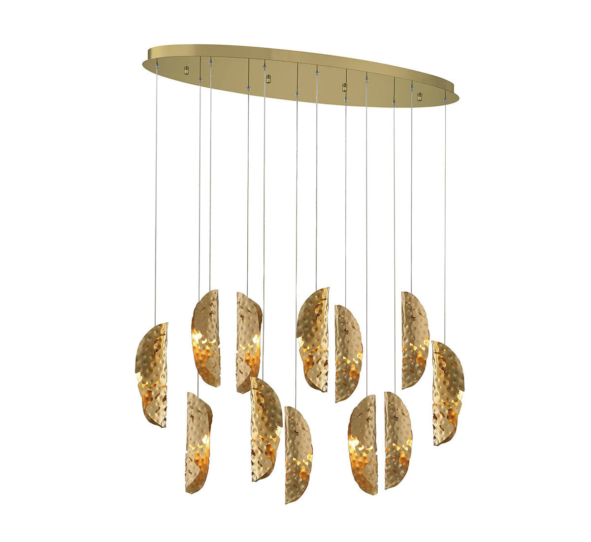 Sorrento 12 Light Oval LED Chandelier