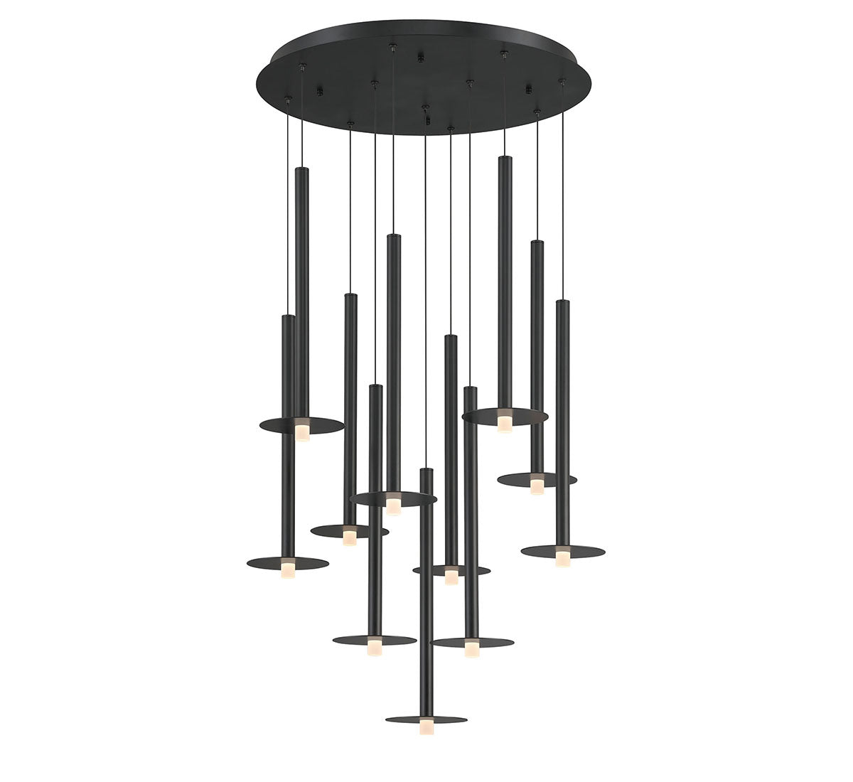 Piatto 11 Light Round LED Chandelier