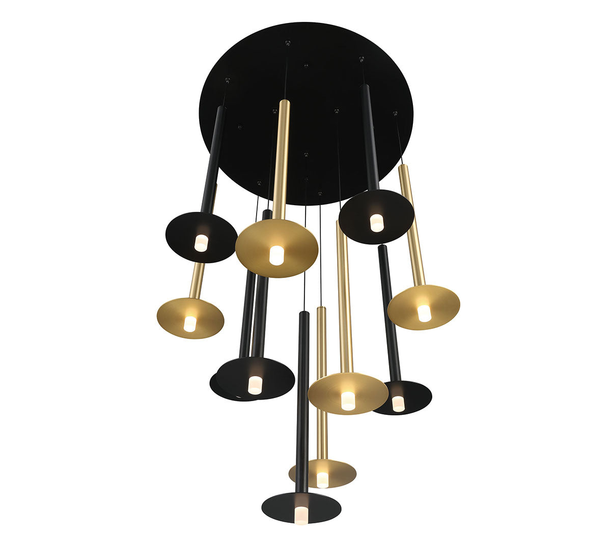 Piatto 11 Light Round LED Chandelier