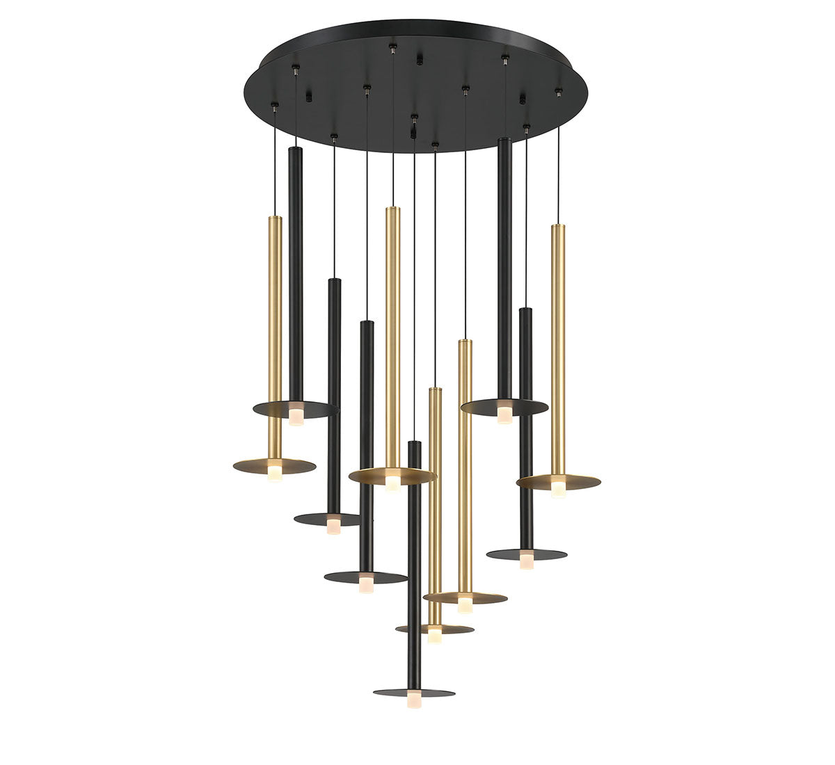 Piatto 11 Light Round LED Chandelier