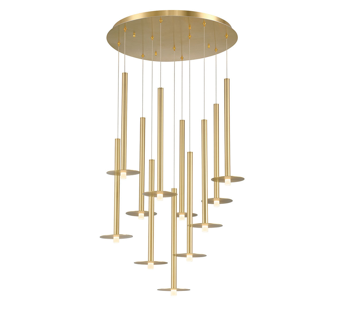 Piatto 11 Light Round LED Chandelier