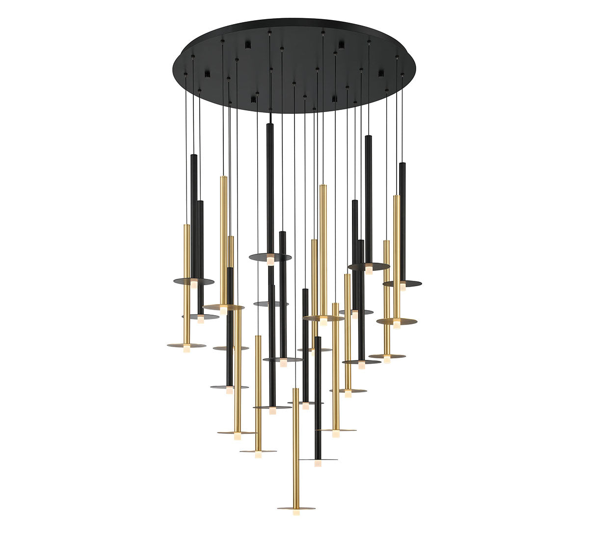 Piatto 25 Light Round LED Chandelier
