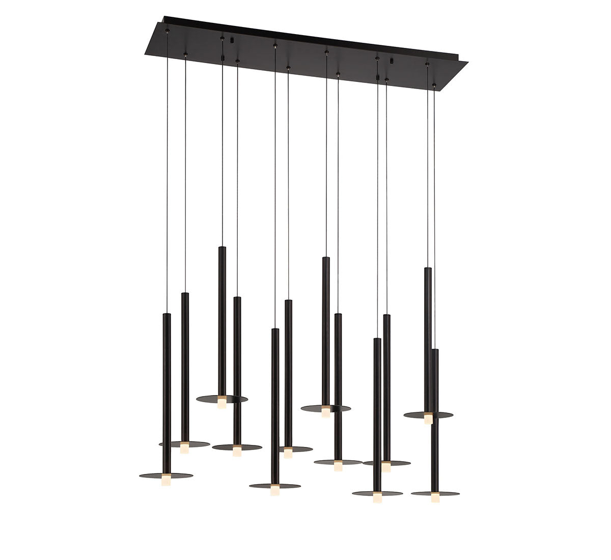 Piatto 12 Light Linear LED Chandelier