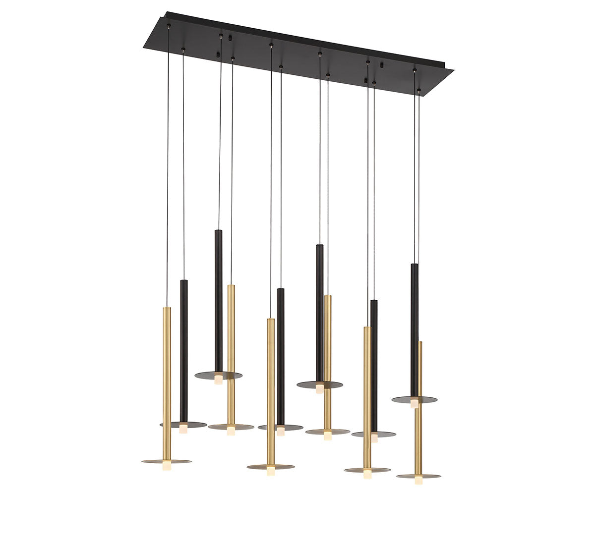 Piatto 12 Light Linear LED Chandelier