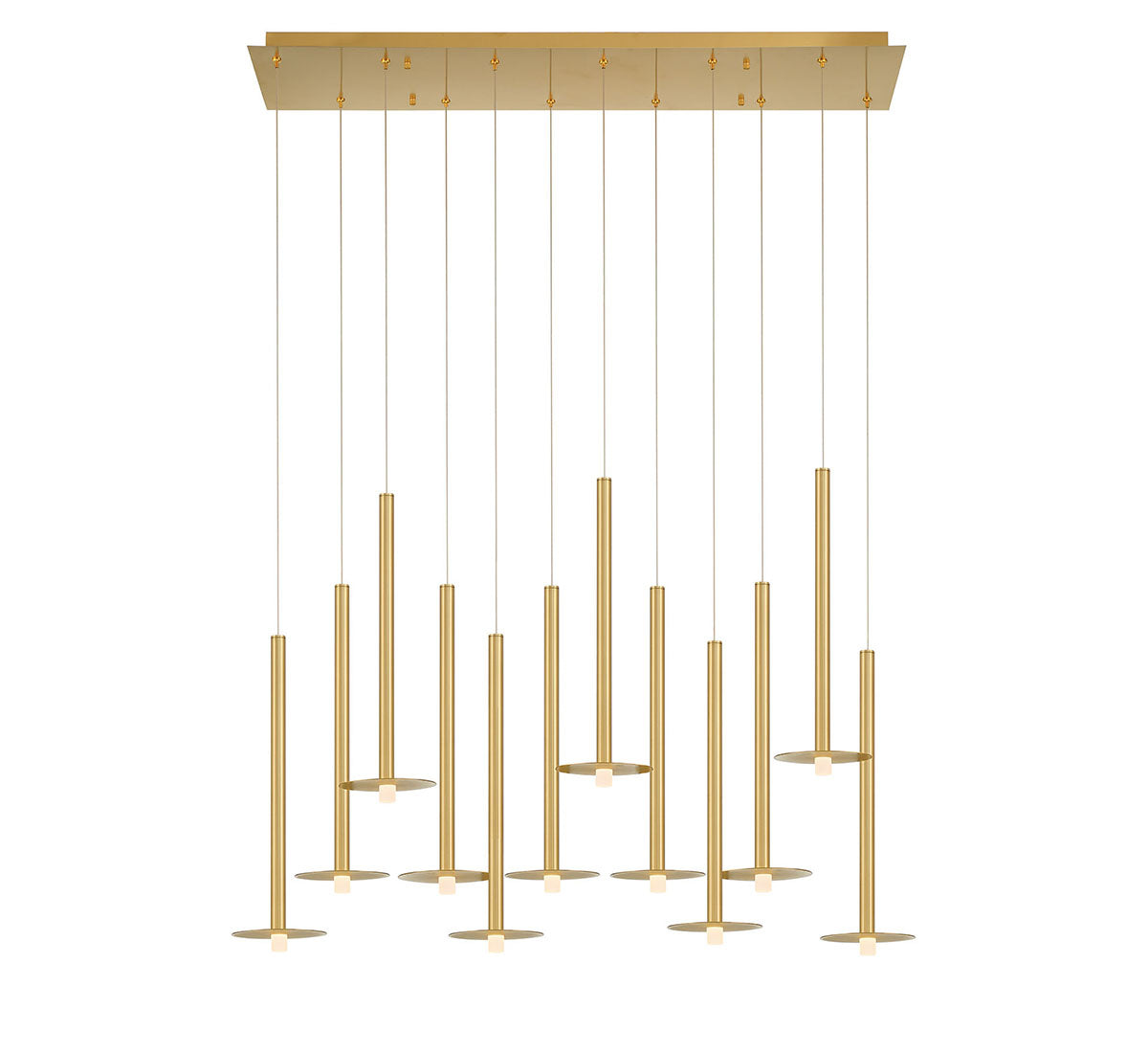 Piatto 12 Light Linear LED Chandelier