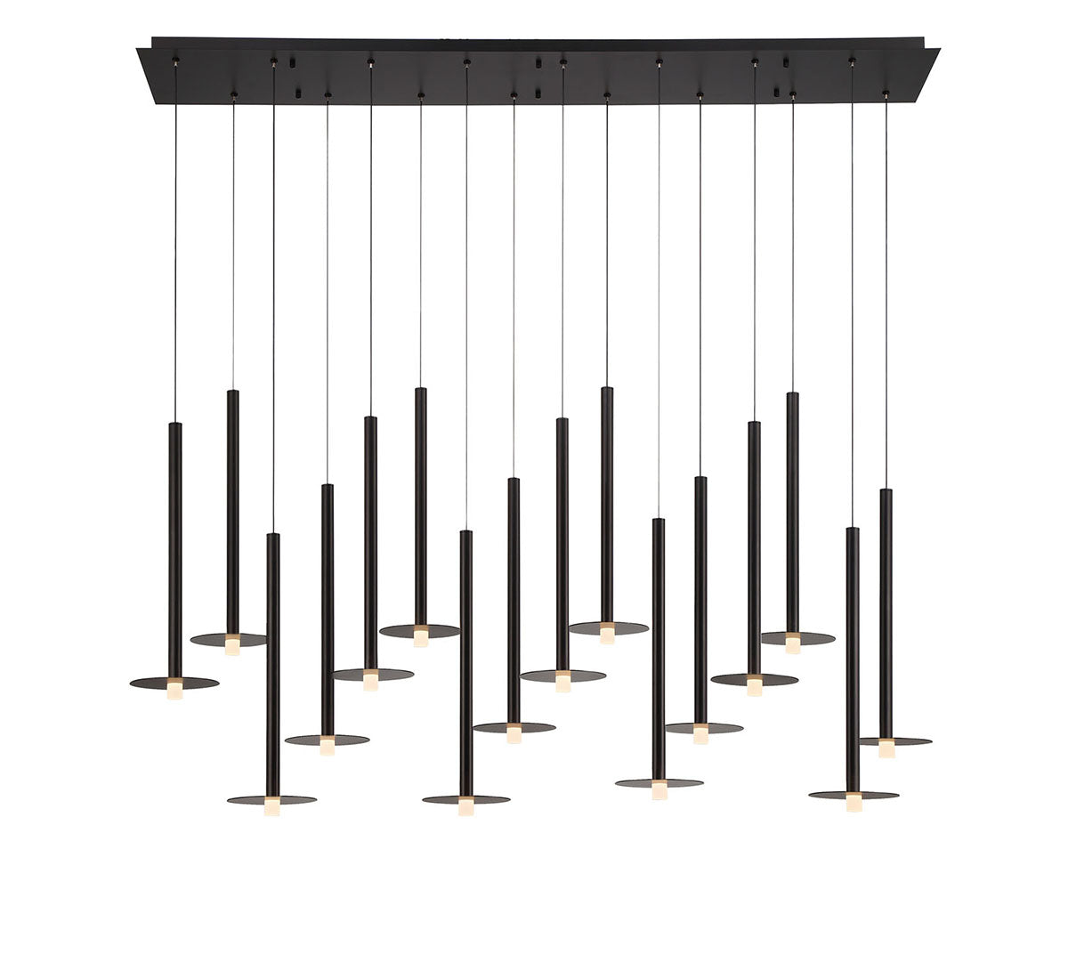 Piatto 16 Light Linear LED Chandelier