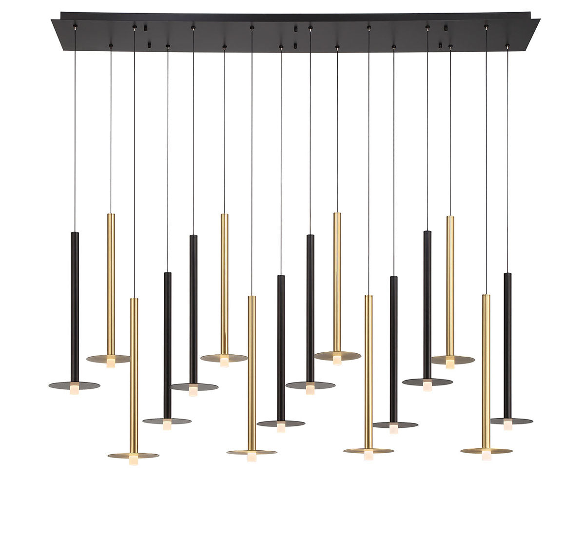 Piatto 16 Light Linear LED Chandelier