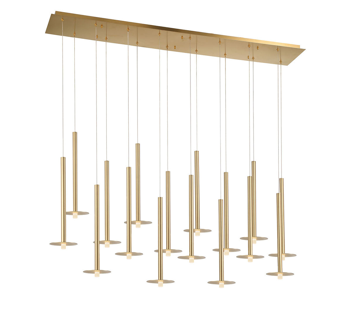 Piatto 16 Light Linear LED Chandelier