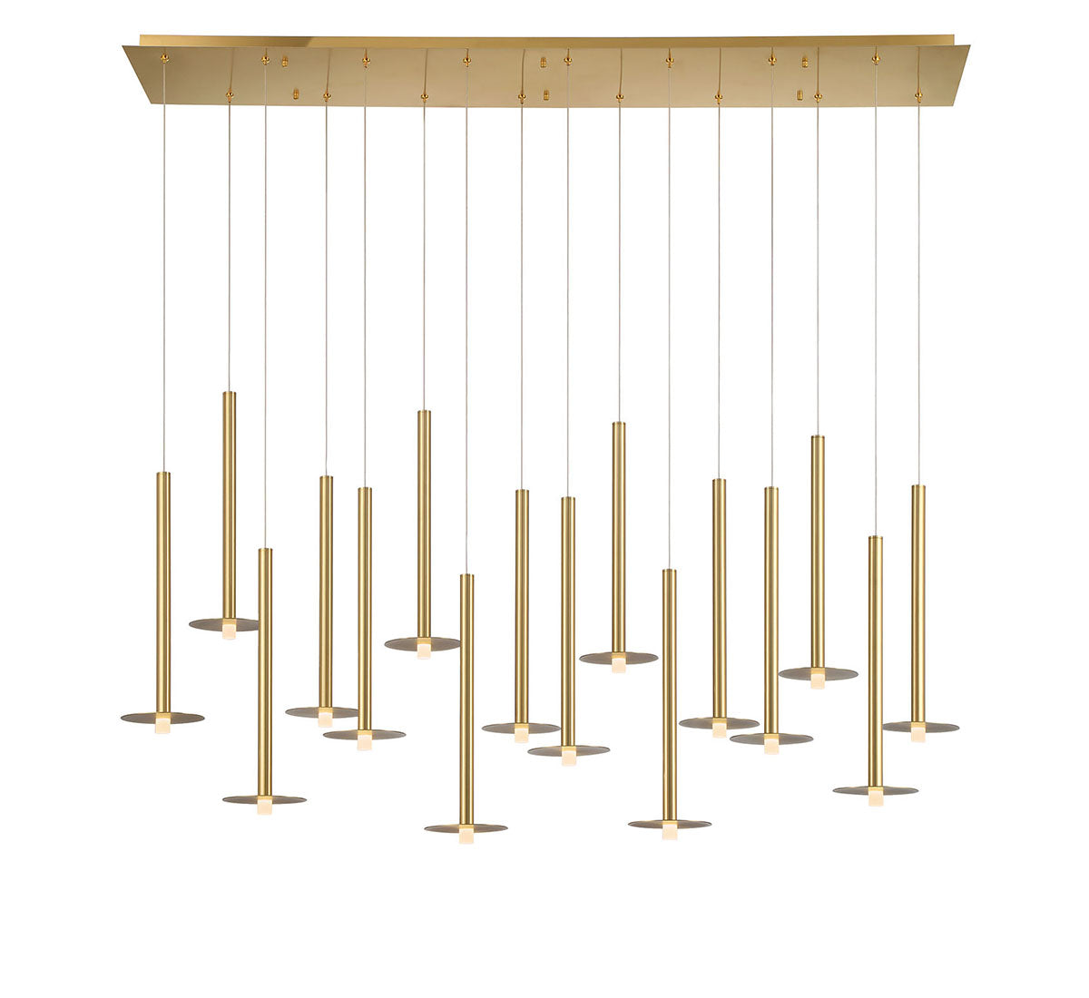 Piatto 16 Light Linear LED Chandelier