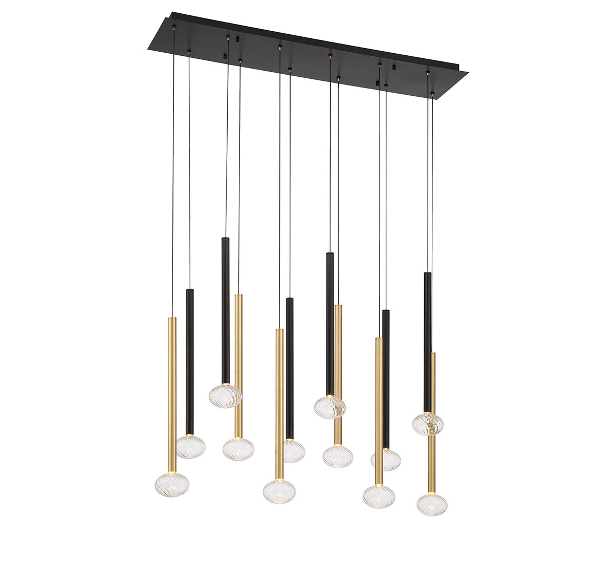 Soffio 12 Light Linear LED Chandelier
