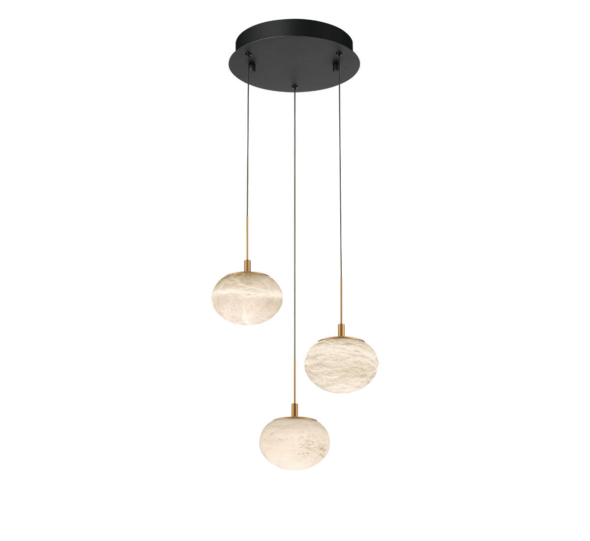 Calcolo 3 Light Round LED Pendant