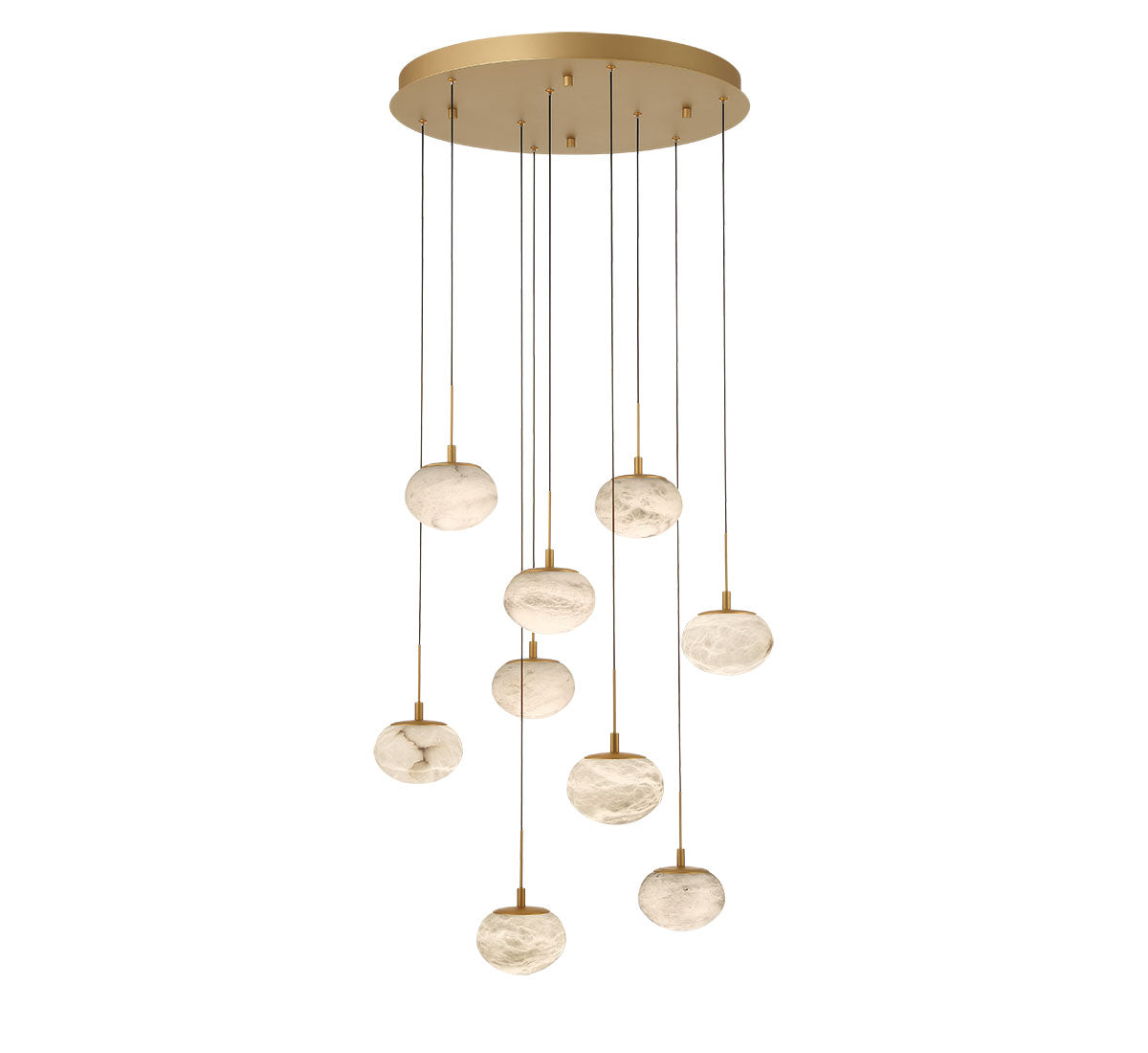 Calcolo 9 Light Round LED Chandelier
