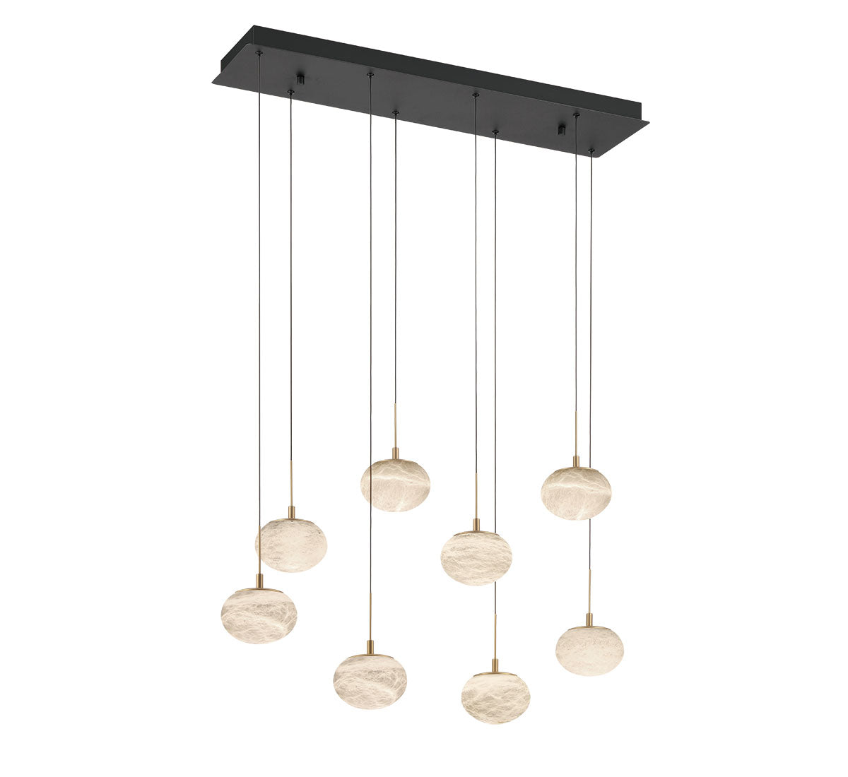 Calcolo 8 Light Rectangular LED Chandelier