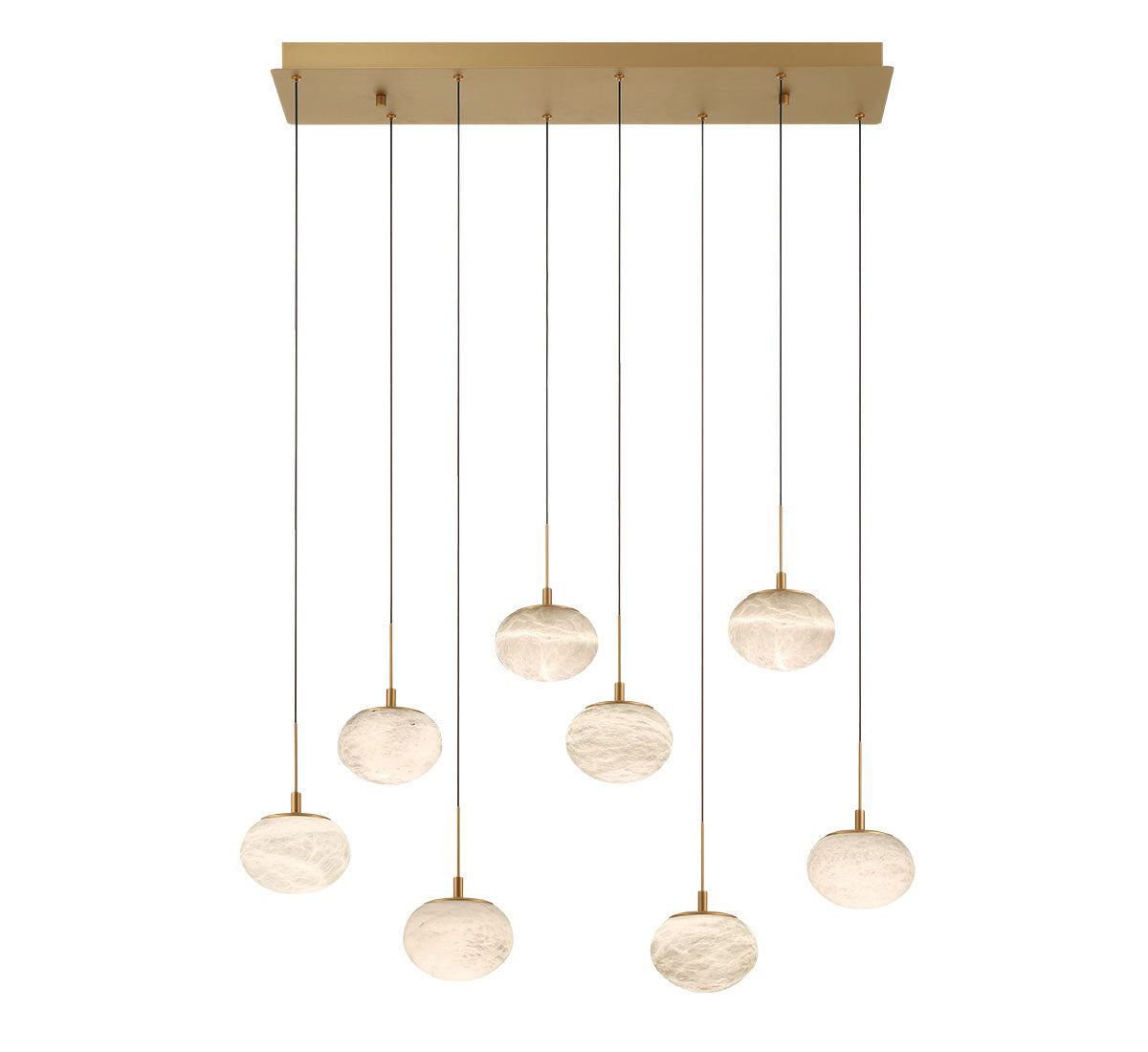 Calcolo 8 Light Rectangular LED Chandelier