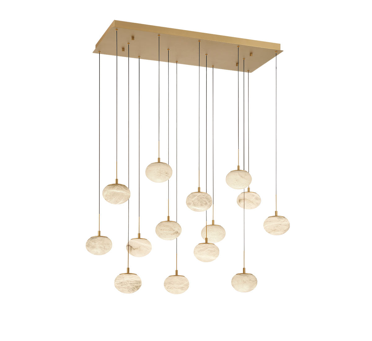 Calcolo 14 Light Rectangular LED Chandelier