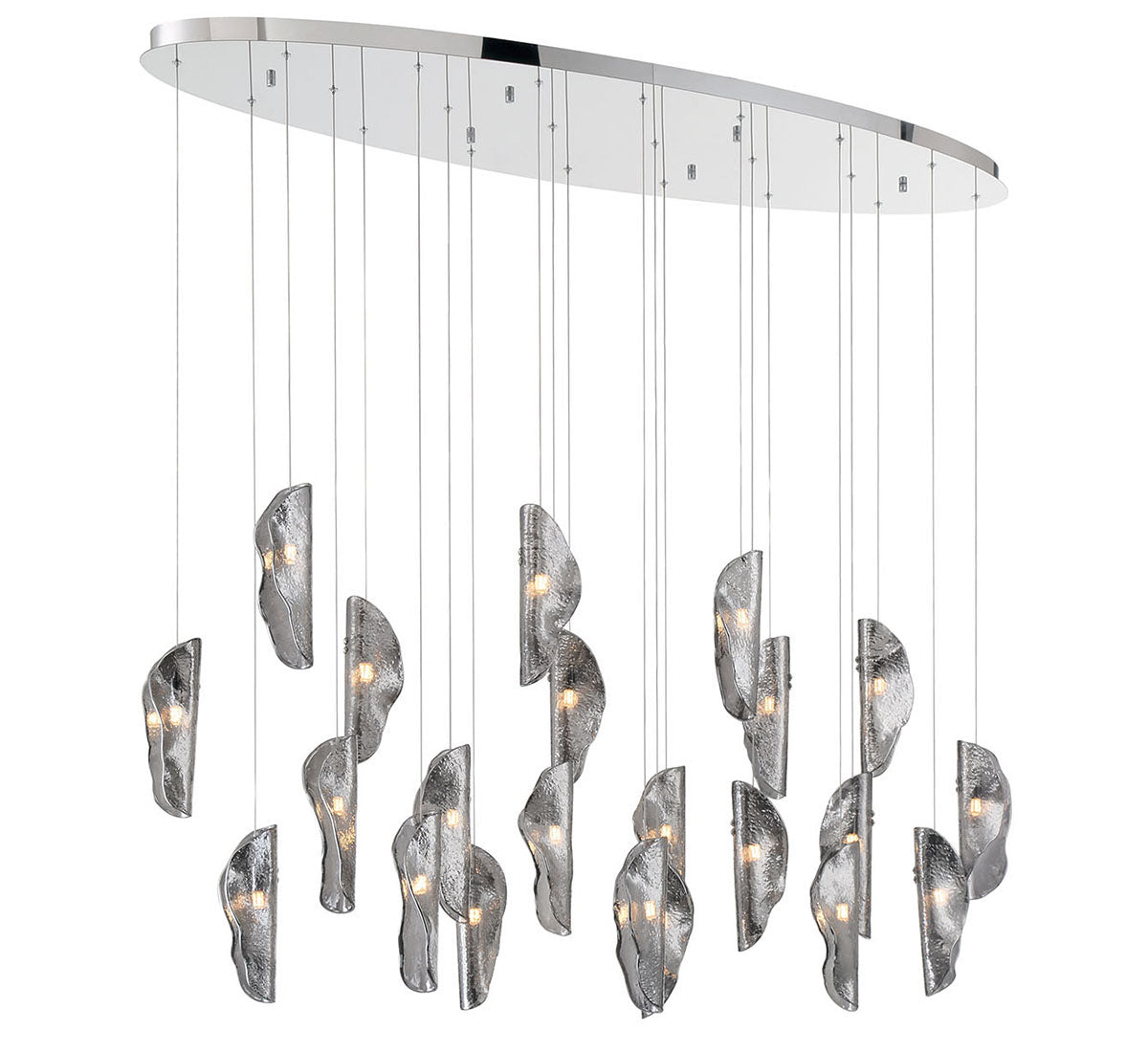 Sorrento 22 Light Oval LED Chandelier