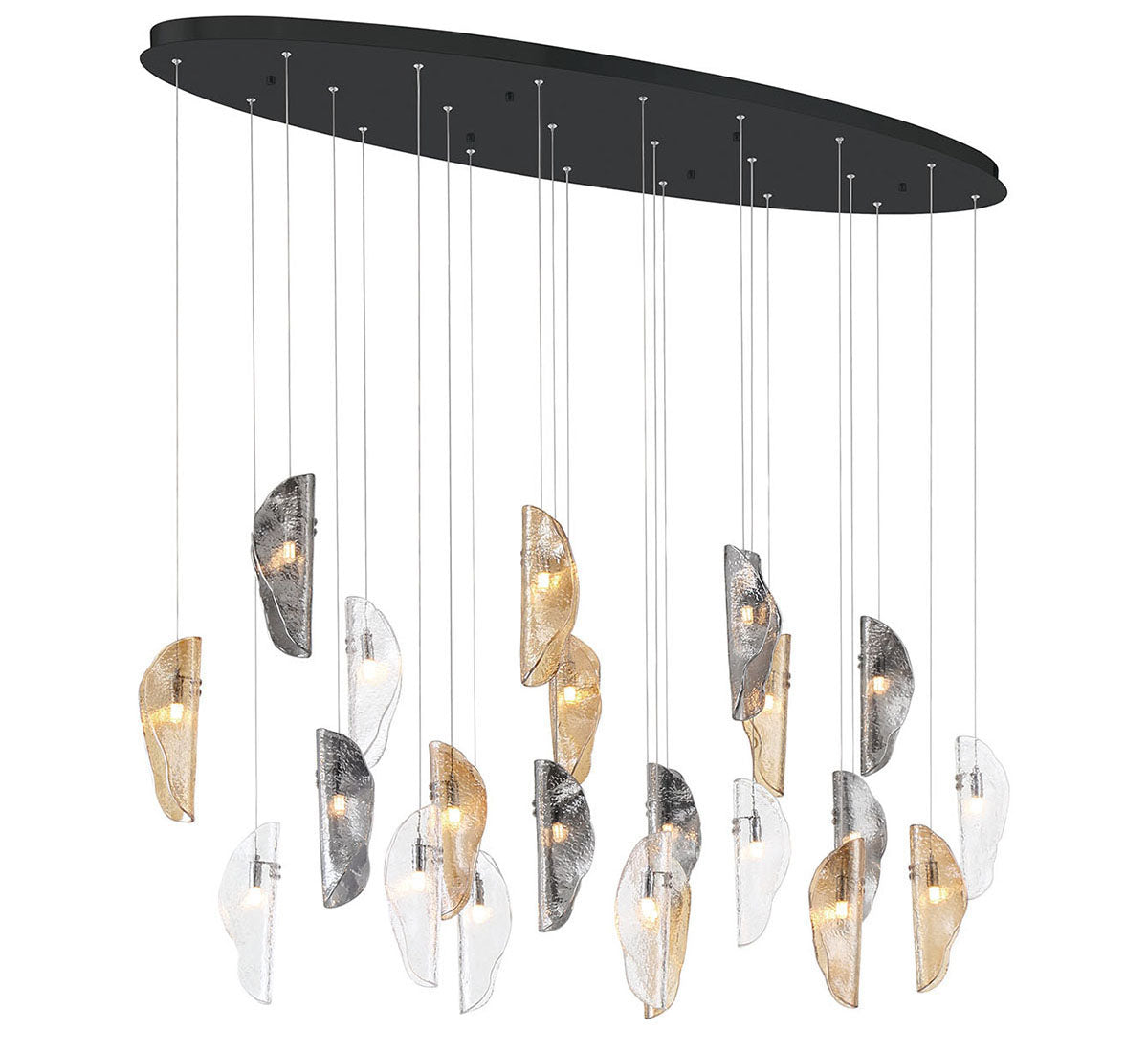 Sorrento 22 Light Oval LED Chandelier
