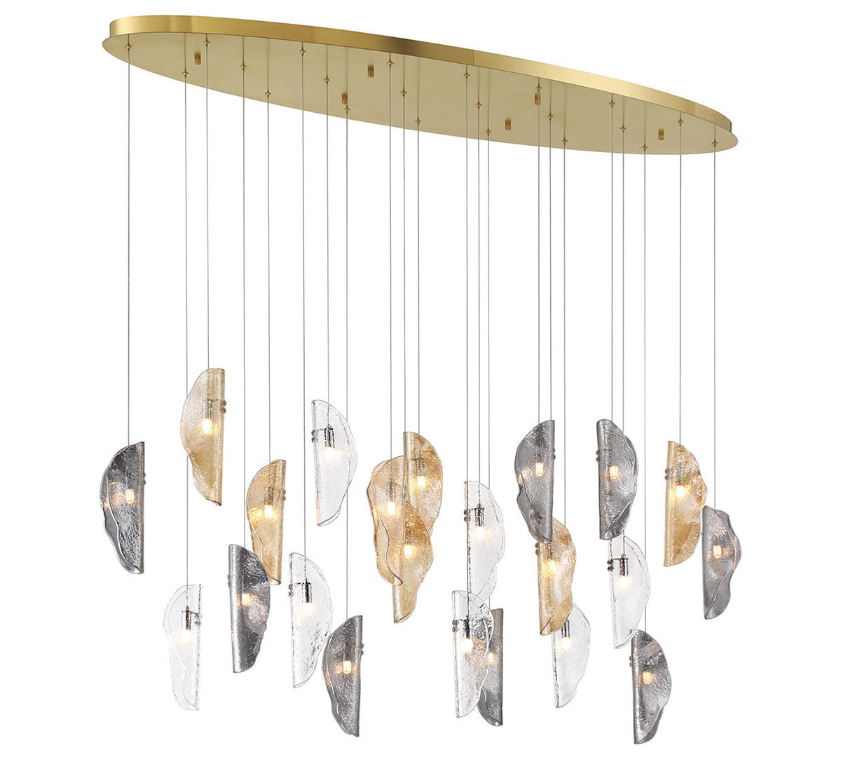 Sorrento 22 Light Oval LED Chandelier