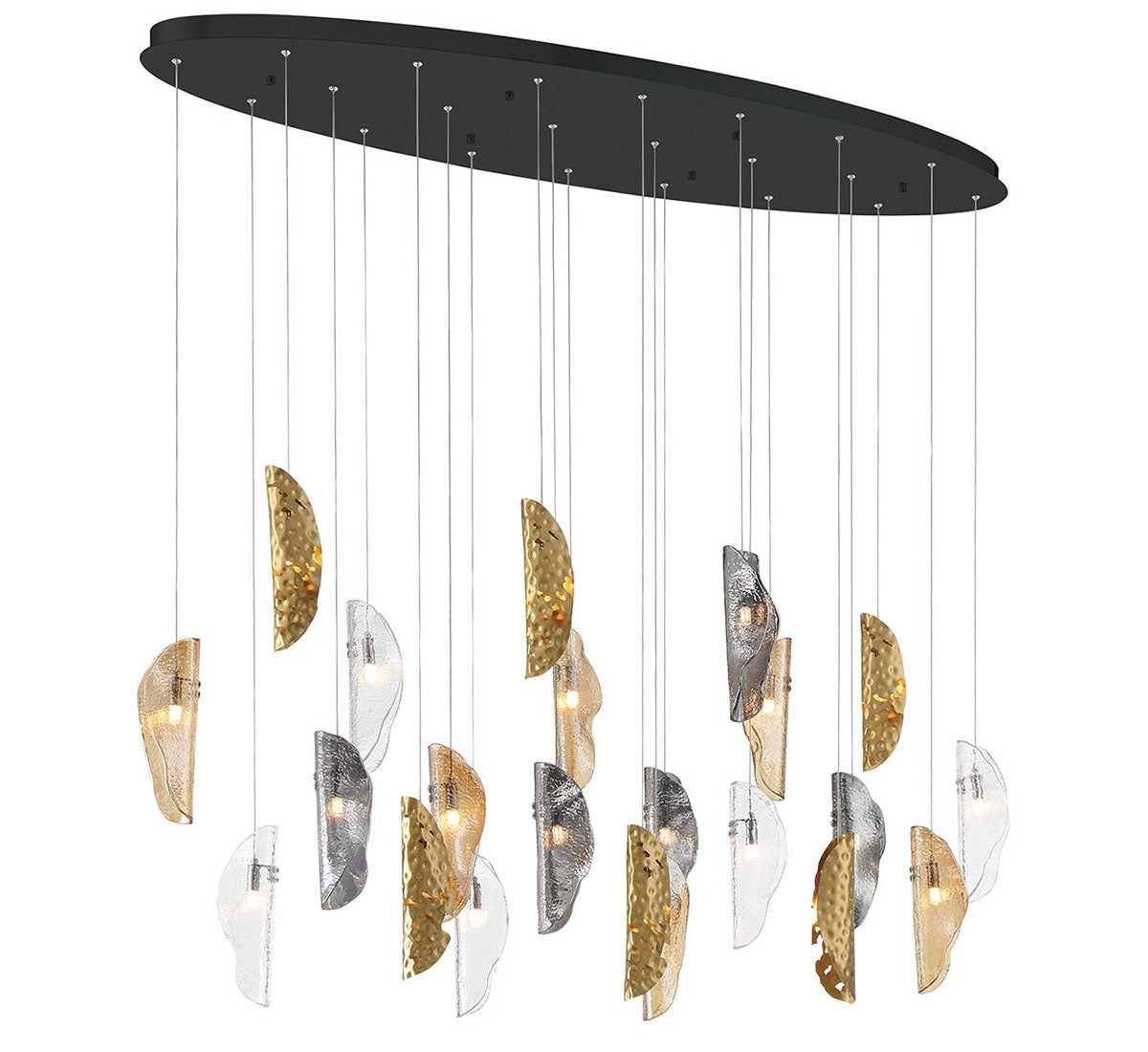 Sorrento 22 Light Oval LED Chandelier