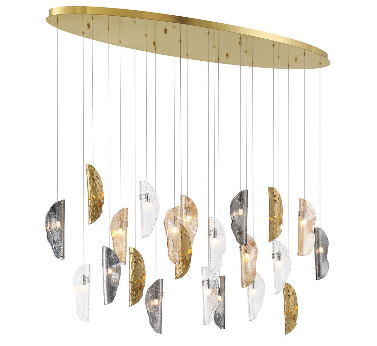 Sorrento 22 Light Oval LED Chandelier