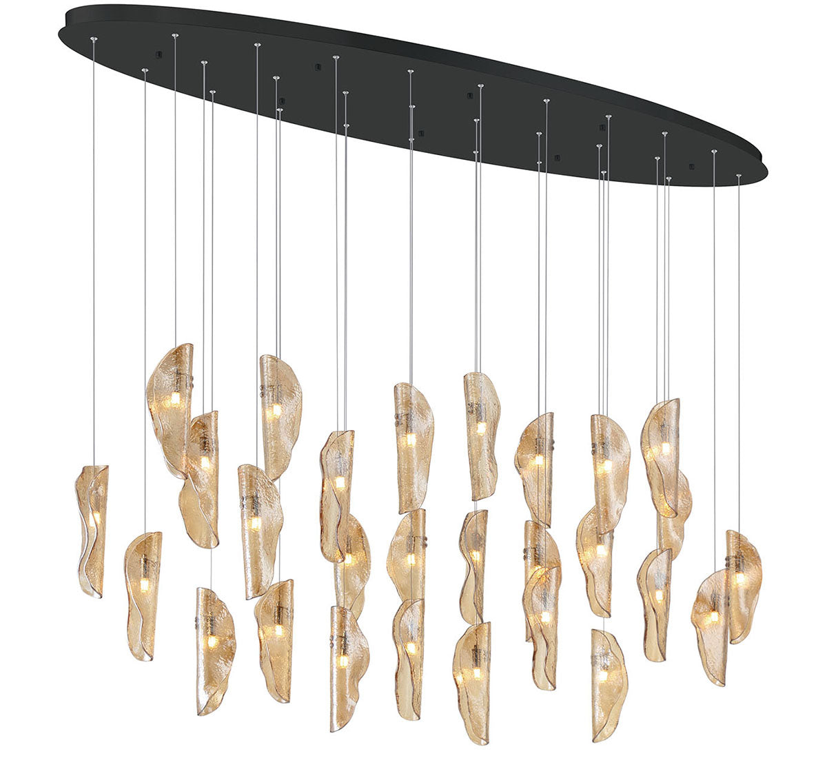 Sorrento 28 Light Oval LED Chandelier