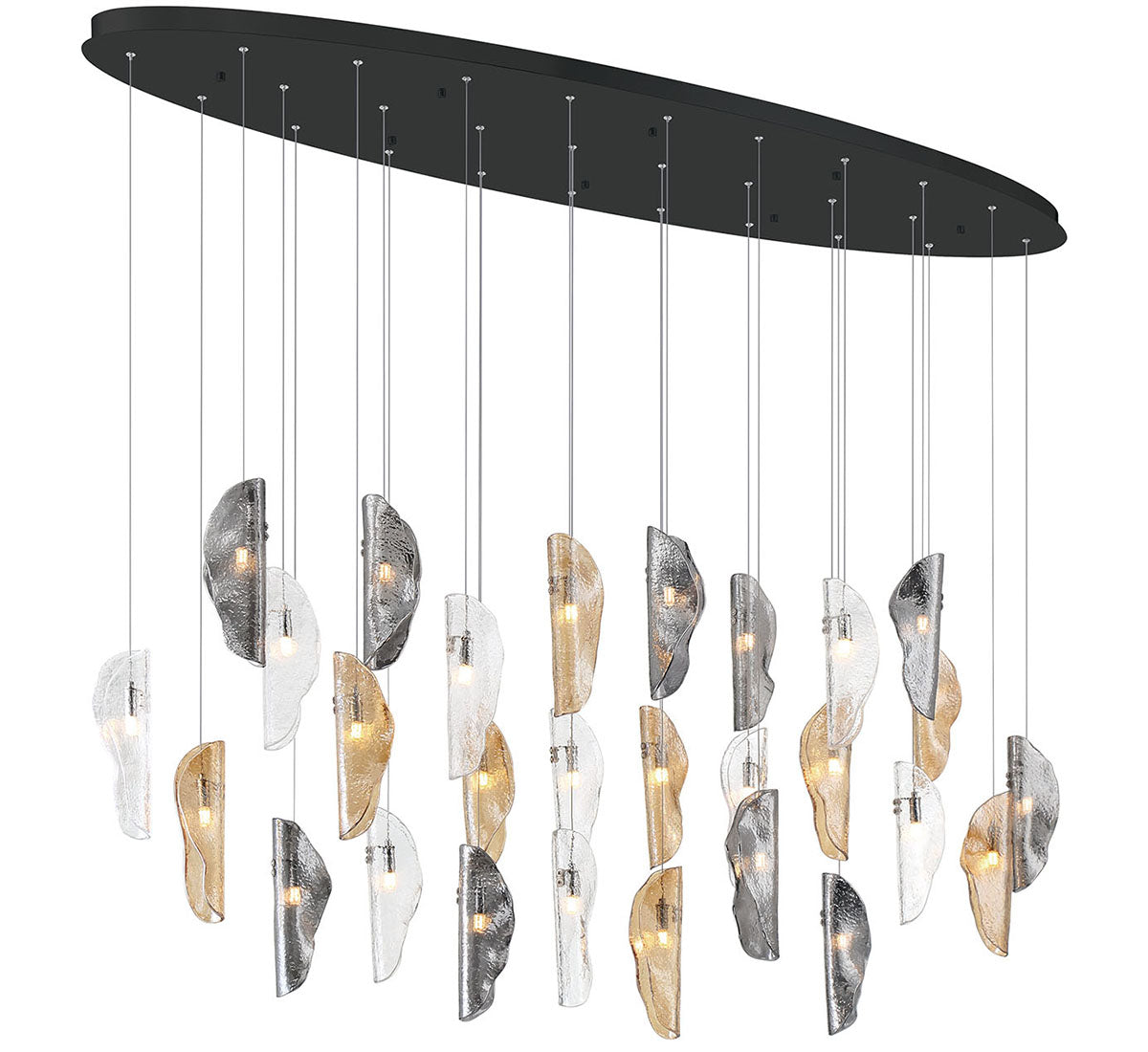 Sorrento 28 Light Oval LED Chandelier