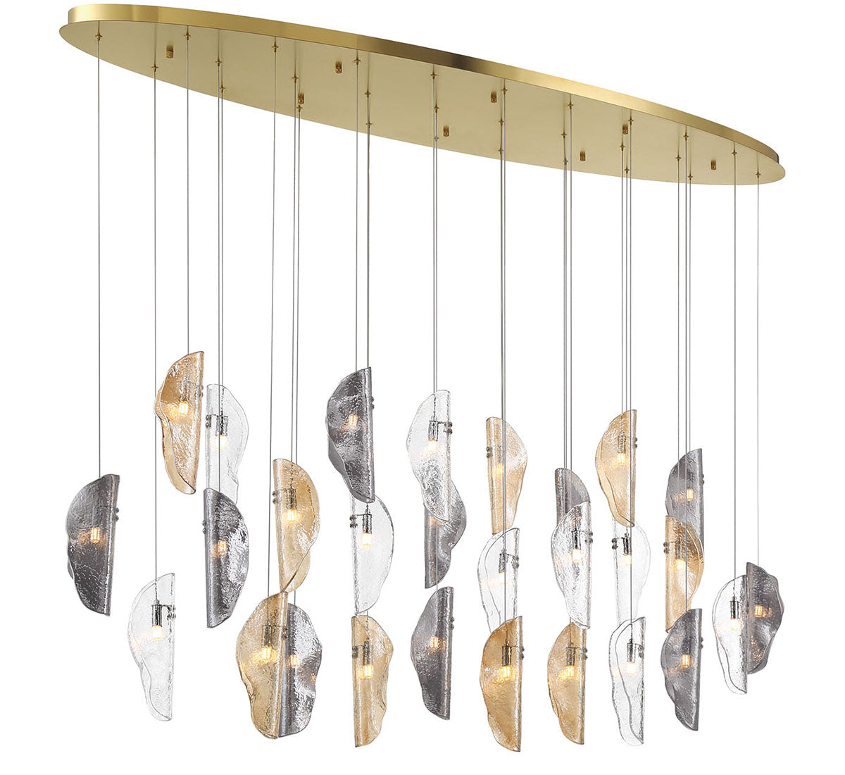 Sorrento 28 Light Oval LED Chandelier