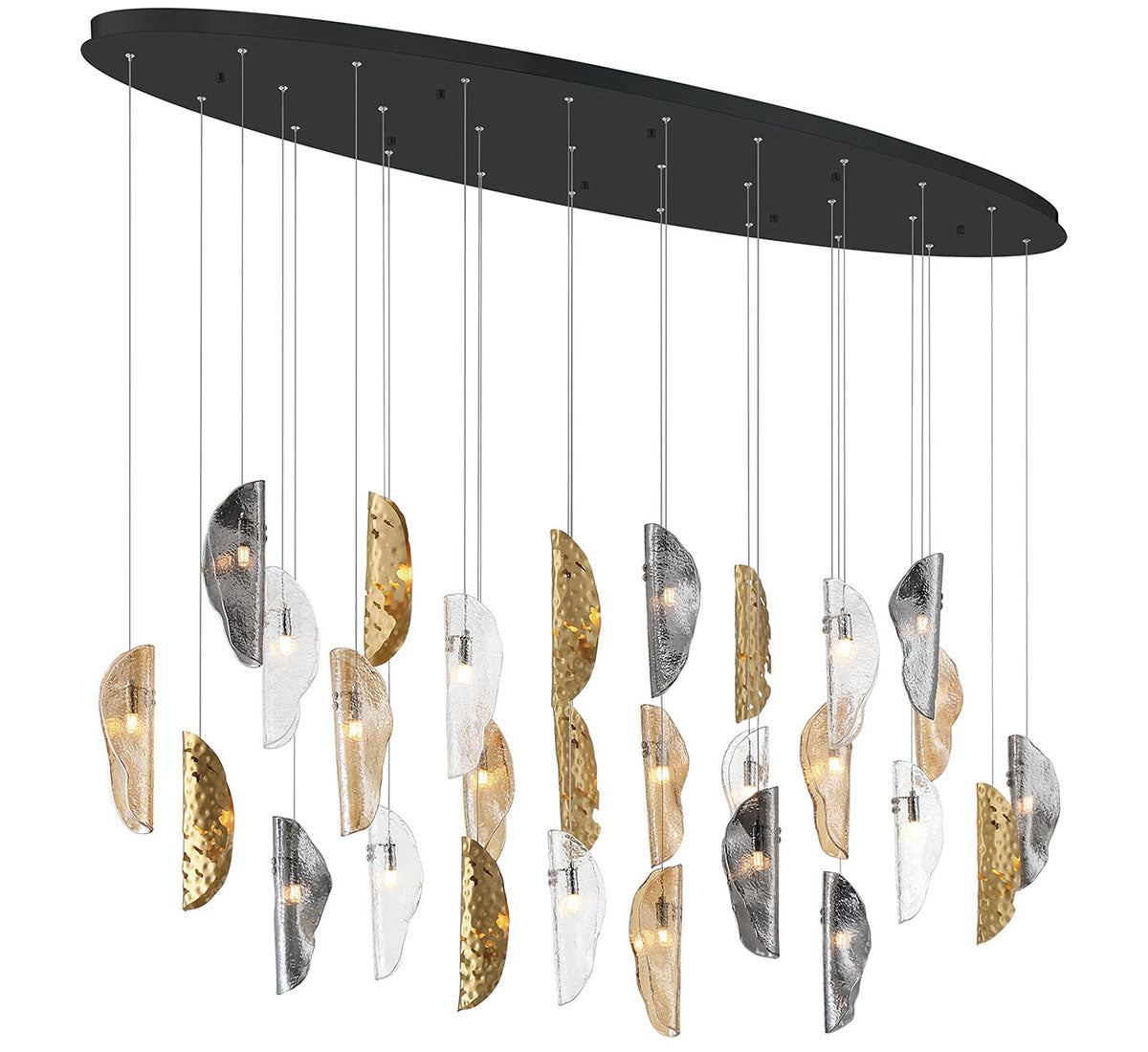 Sorrento 28 Light Oval LED Chandelier