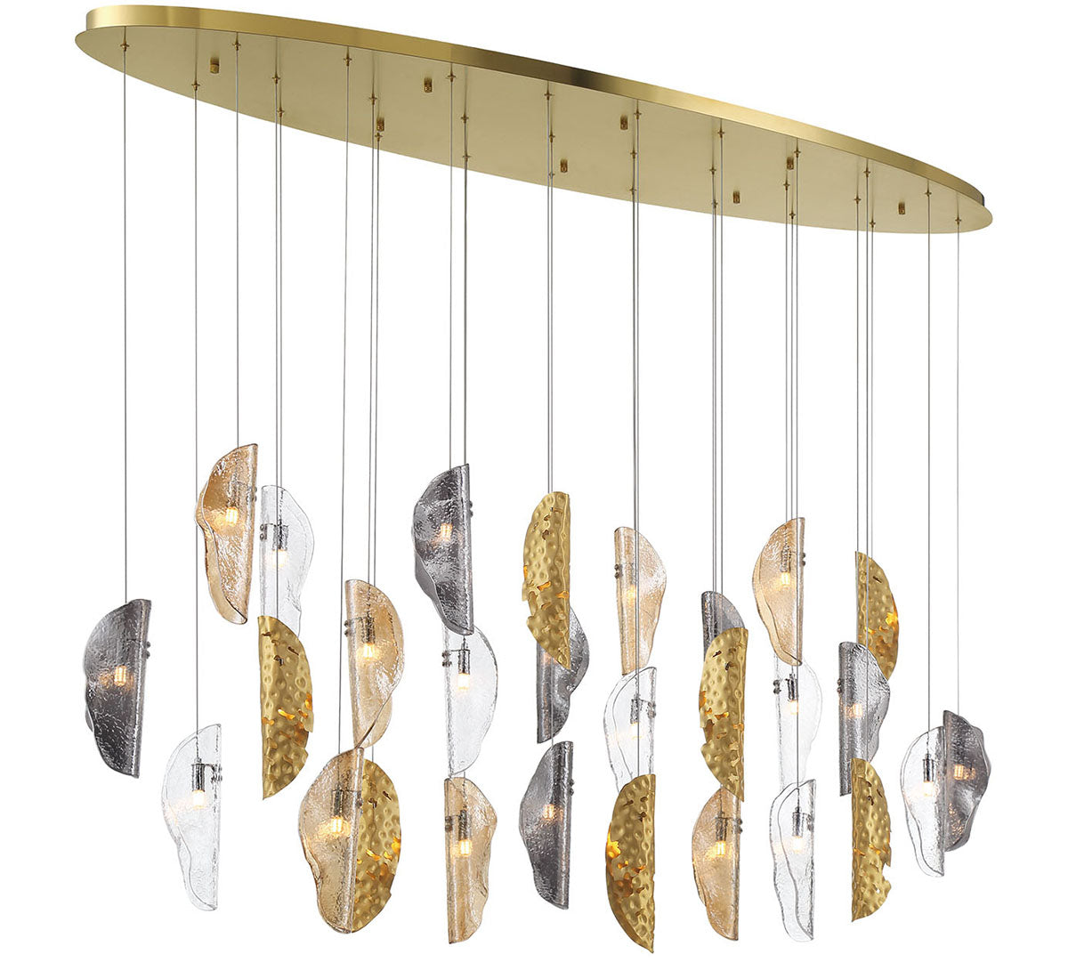 Sorrento 28 Light Oval LED Chandelier
