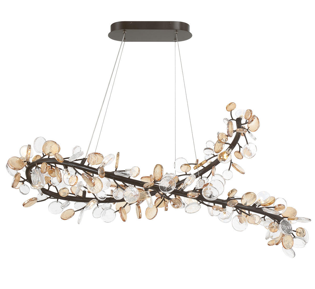 Pisa 22 Light Oval LED Chandelier