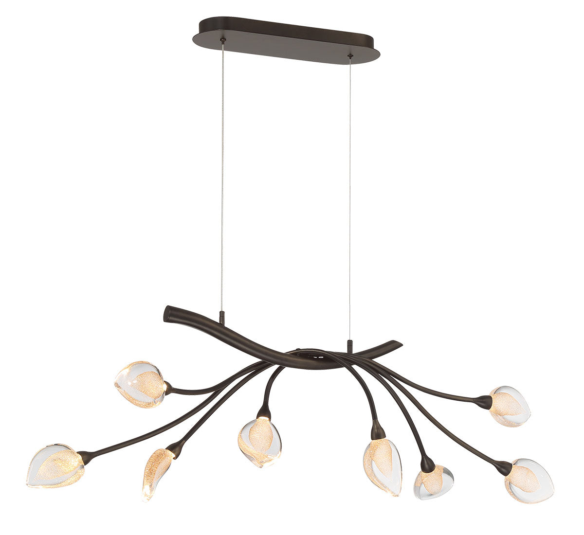 Modena 8 Light Oval LED Chandelier